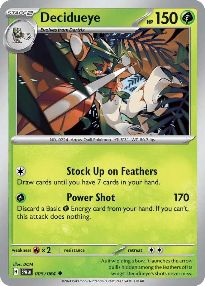 Decidueye · Reverse Holofoil